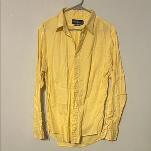 Polo Ralph Lauren Yellow Casual Button Down Shirt